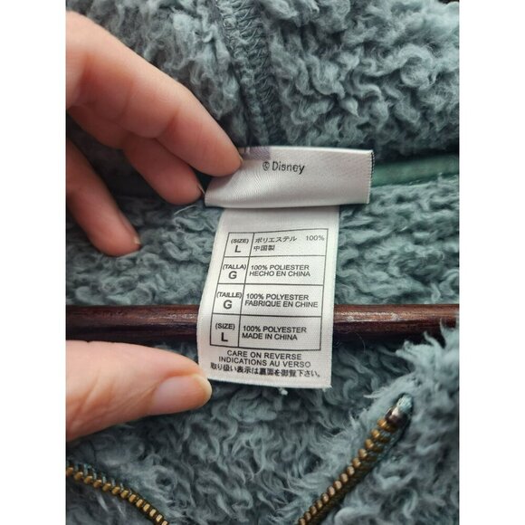 Disneyland Resort Sherpa jacket With Winnie The Pooh & Eeyore Embroidery Green W - Picture 4 of 7